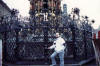A friend of mine posed by the gate, Christmas 1990. CLICK HERE TO ENLARGE