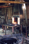 Forge fire lit. July 2000.- CLICK TO ENLARGE