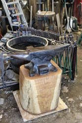 New anvils and log stands