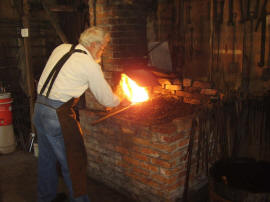 2007 - Blacksmith working North Village