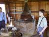 2007 Forge hearth at Log Village blacksmith shop