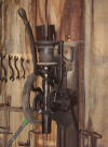 Champion No. 200 Post Drill - blacksmith's shop in North Village.