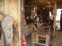 2006 - Blacksmith's forge - outside looking into the shop