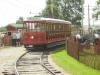 Electric trolley at depot. 2007 Old Thresher's Reunion