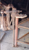 Legvise mounted to steel bench with wood shim. Click to Enlarge