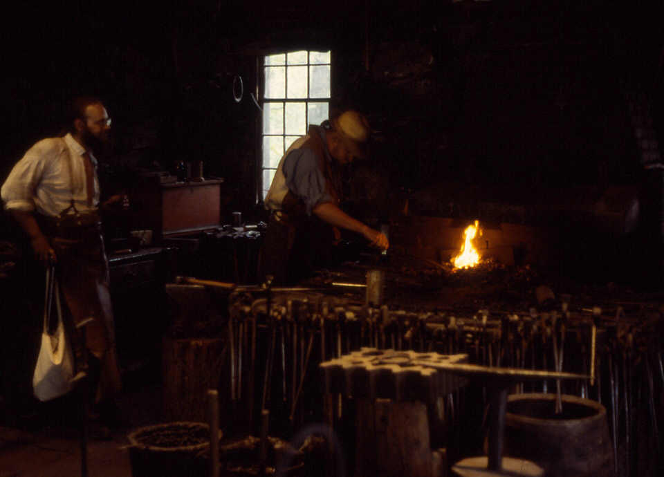 Old Sturbridge Village - Double forge for blacksmiths