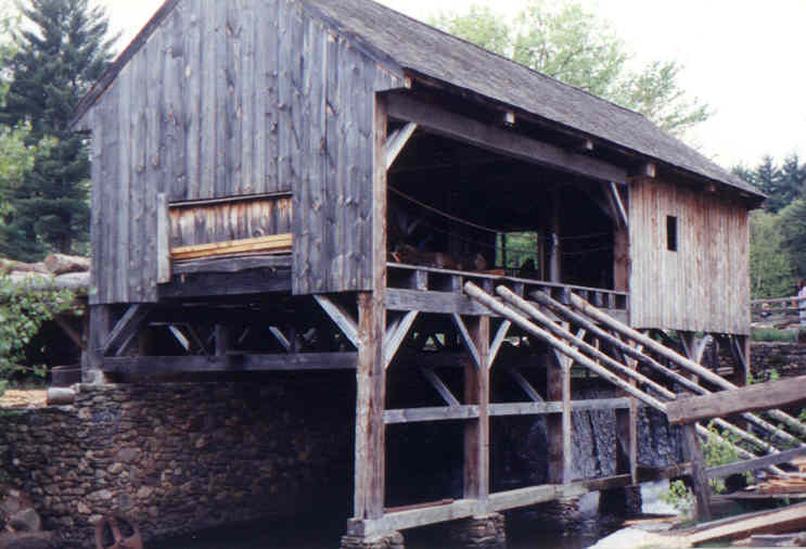 Water-powered sawmill, Sturbridge, MA, USA