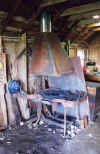 Large cast iron forge.