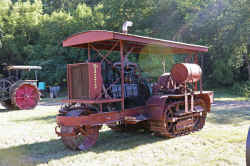 Tractor - 1918 Holt 75 Caterpillar - Cedar Valley Memories 2023 - Osage, IowaThreshing Demonstrations - Cedar Valley Memories 2023 - Osage, Iowa