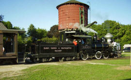 No. 6 Arrives at the North Village train station