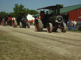 Parade of engines.  2008 Old Thresher's Reunion, Mt. Pleasant, Iowa