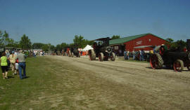 Parade of engines.  2008 Old Thresher's Reunion, Mt. Pleasant, Iowa