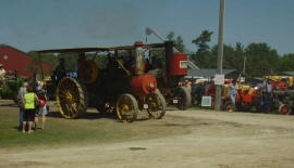 Parade of engines.  2008 Old Thresher's Reunion, Mt. Pleasant, Iowa