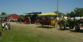 Parade of engines.  2008 Old Thresher's Reunion, Mt. Pleasant, Iowa