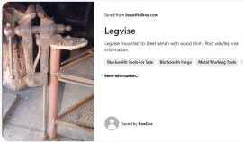 Original comment for my photo at "blacksmith post vise"