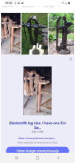 Image Search for "Blacksmith leg vise"